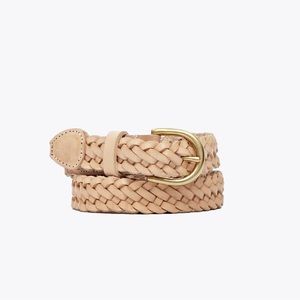 Nisolo Talia Braided Belt Natural Vachetta-Small